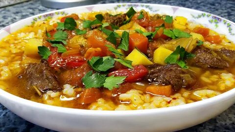 Мясо с овощами по узбекски