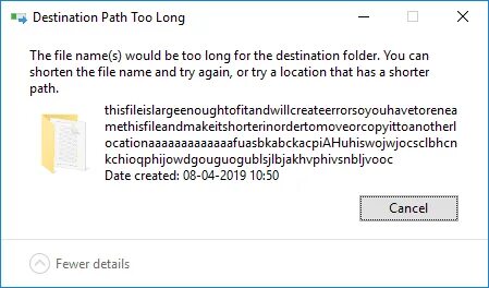 Long error