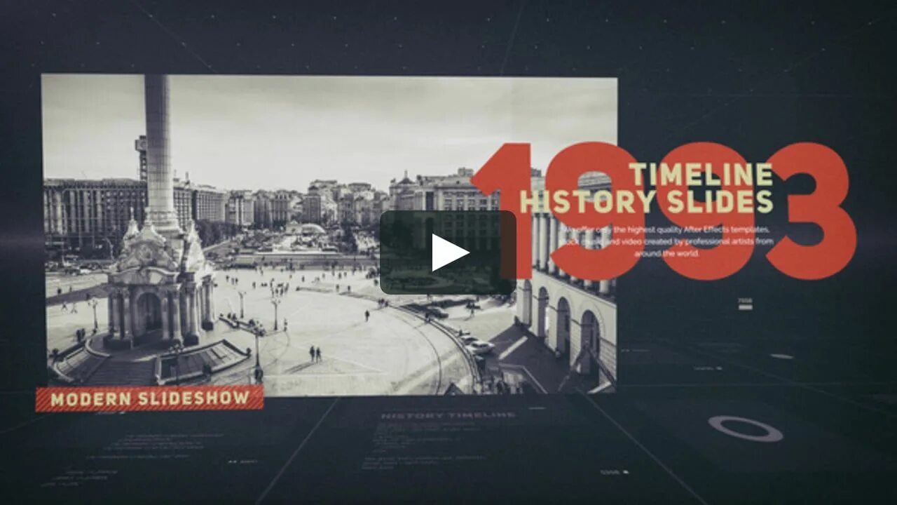 History timeline slideshow. AE Project History. History timeline after Effects. History after Effects Template. History project