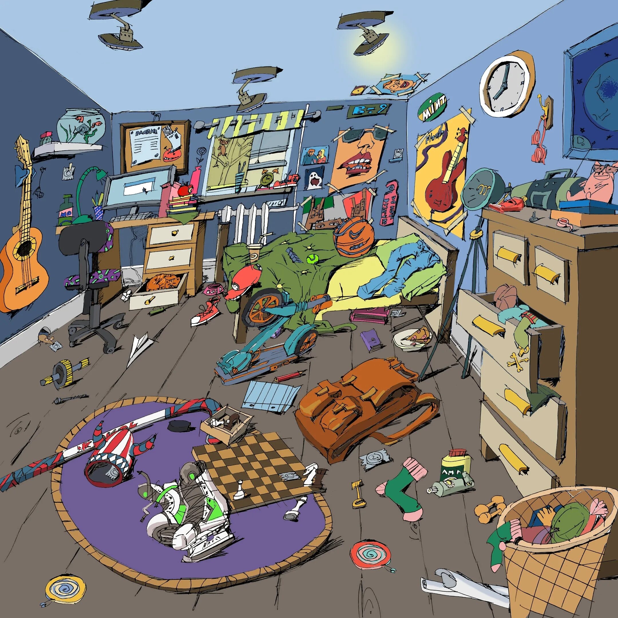 творческий бардак. беспорядок 4 буквы. комната подростка с разбросанными вещами. творческий беспорядок. много вещей в квартире.