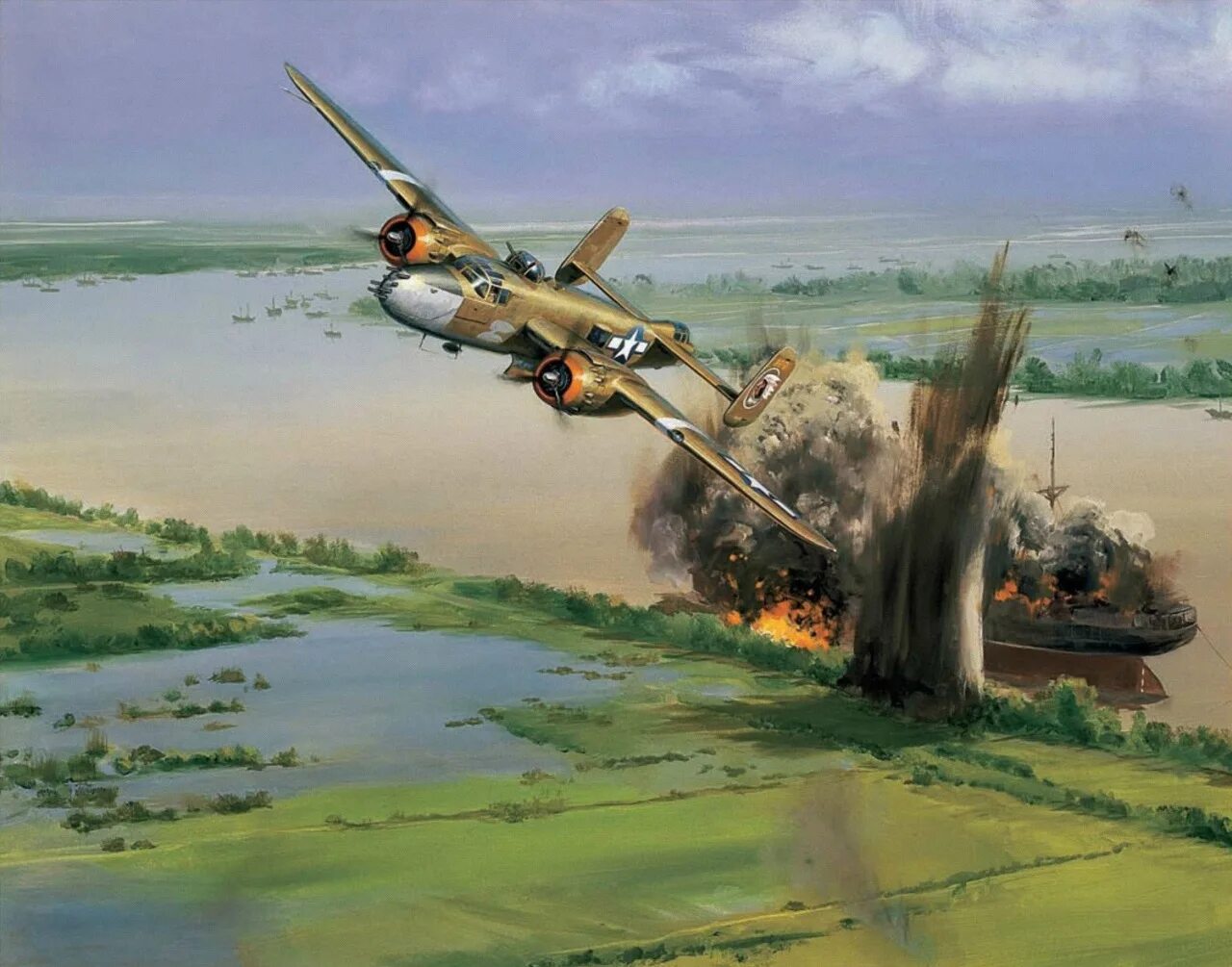 Художник рисующий картины сражений. Б-25 митчелл воздушный бой. воздушный бой художник - андрей лубянов. художник михаил петровский авиация. воздушный бой 2 мировая.
