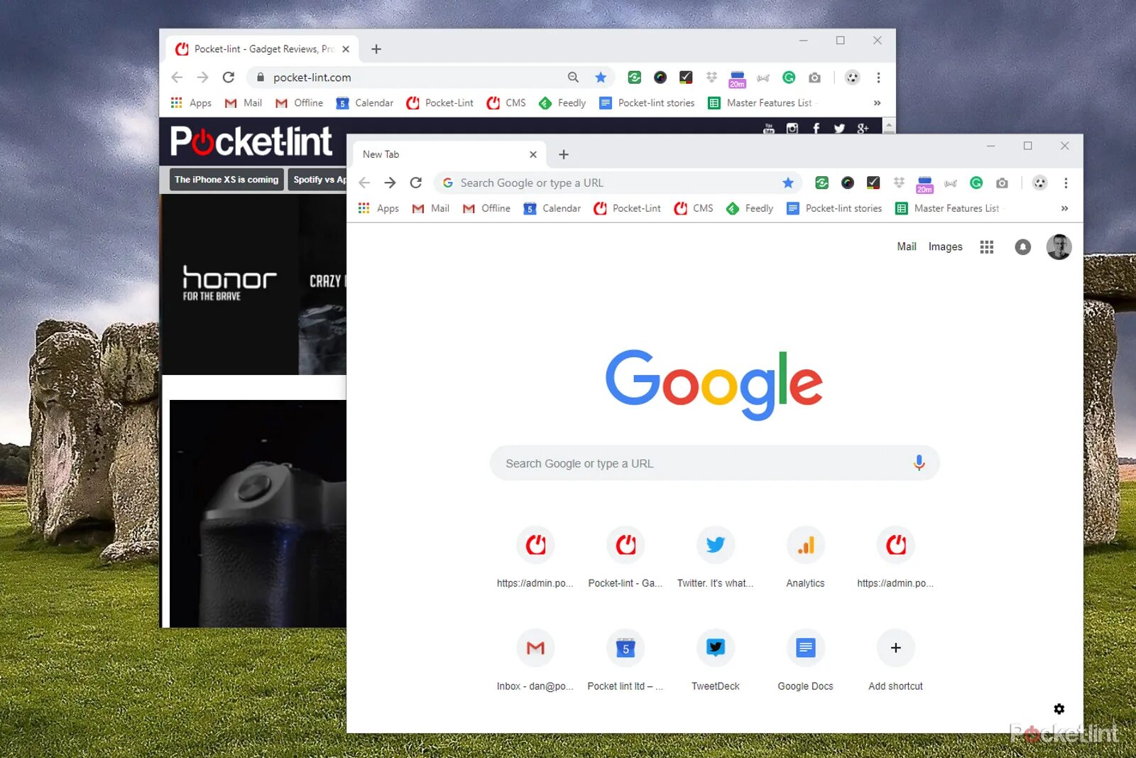 Desktop browser