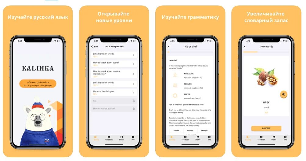 Приложения для изучения русского языка