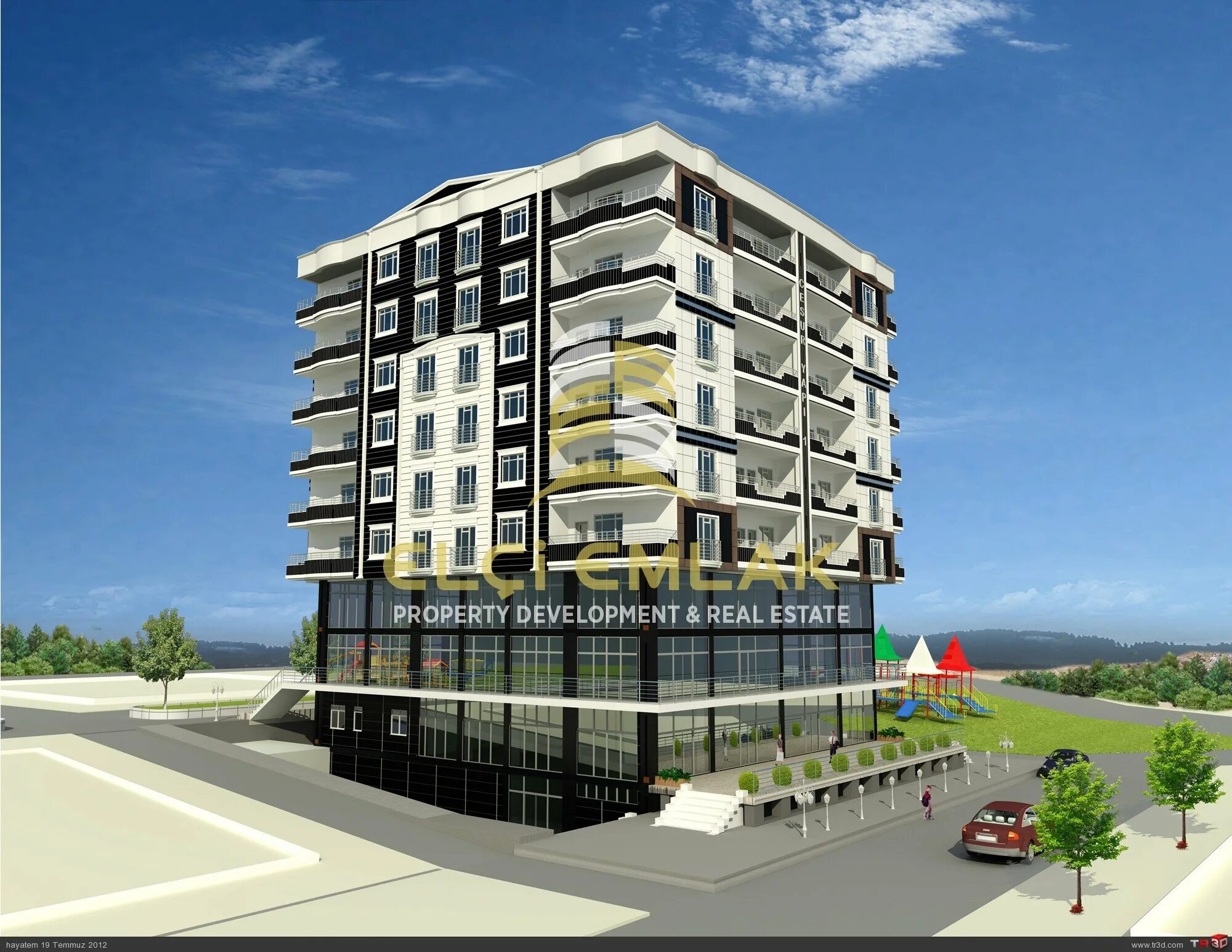 веб дизайн 2023 приглашение. графический дизайнер. недвижимость 3д. 3 bina. Facades of residential buildings.