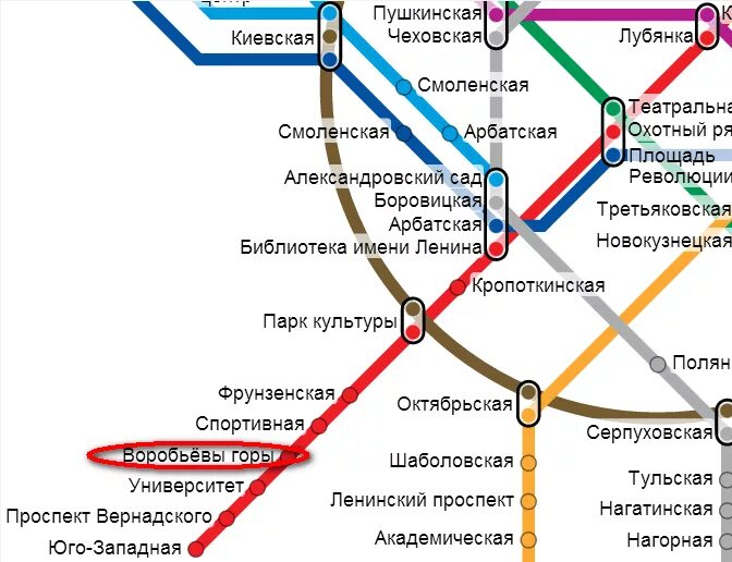 Красная площадь Москва станция метро на карте. Воробьёвы горы Москва метро ветка. Воробьёвы горы станция метро схема. Кремль Москва станция метро ближайшая. Как добраться от вднх до красной площади