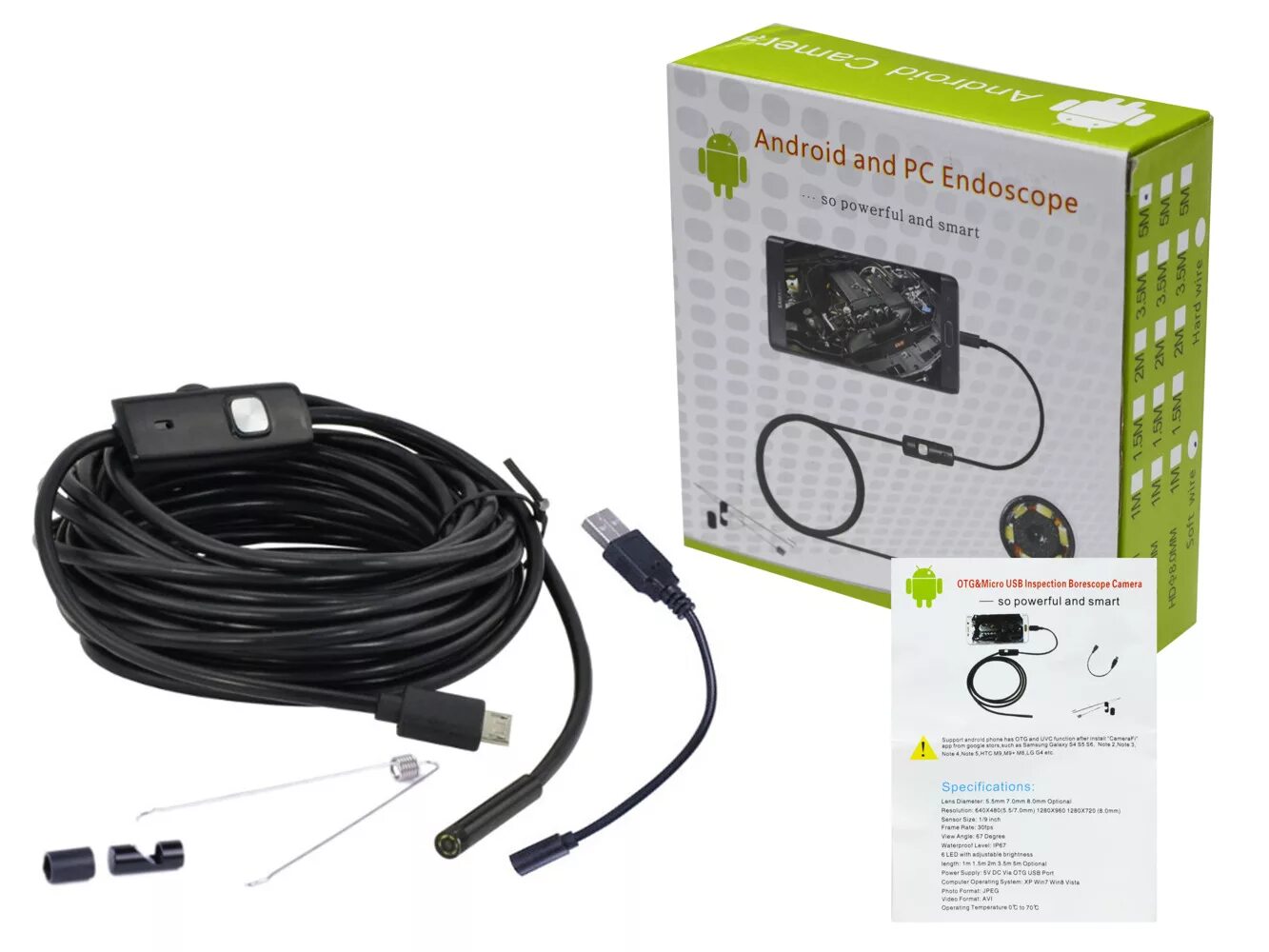 Приложение эндоскоп для андроид на русском. Камера - гибкий эндоскоп usb, 2м, pc. камера - гибкий эндоскоп usb (micro usb), 5м, android/pc. эндоскоп орбита 2м, 1280*720. usb эндоскоп орбита ot-sme09.
