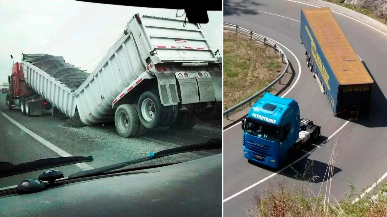 Включи видео застрял. Грузовик на трассе. Прикольная фура. Фуры дальнобойщики Грузовики. Фура прикол.