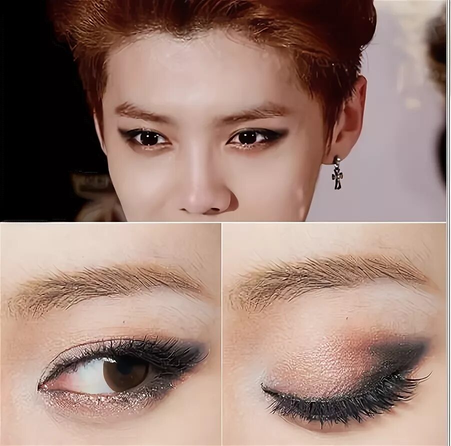 Мужской корейский макияж #Korea Eye Make Up #MakeUp #Akiwarinda ก า ร แ ต ง ต า, แ ต ง ห น า โ ท น เ ย น,