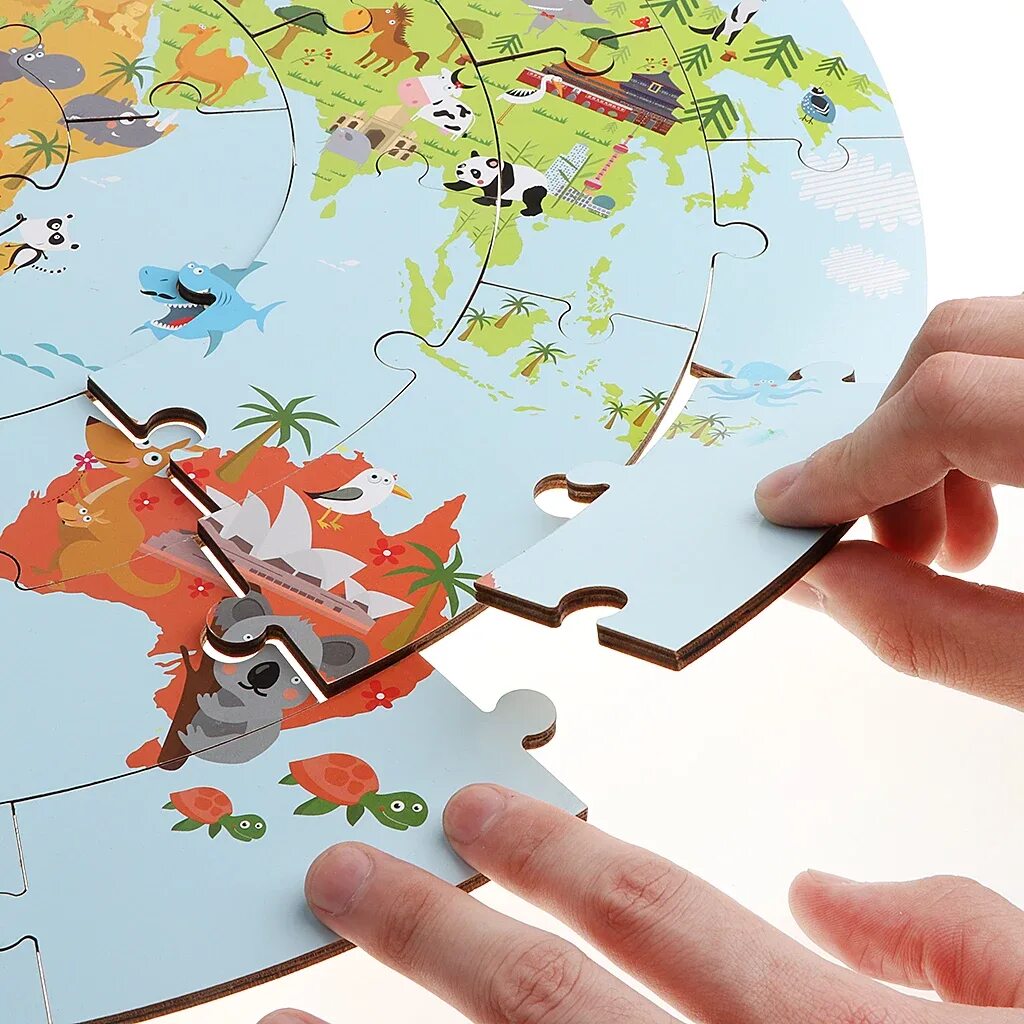 Map puzzle. Map puzzle