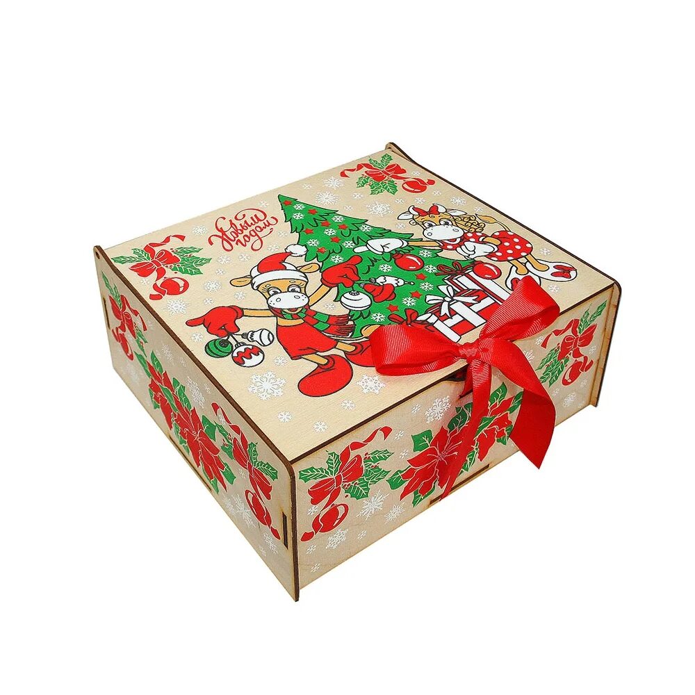 Новогодняя упаковка купить. Новогодняя упаковка шкатулка музыкальная, уд0373. Коробка подарочная Новогодняя Red Cube 22329. Шкатулка Новогодняя деревянная. Новогодняя деревянная упаковка для подарков.