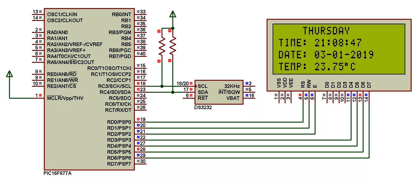Пишет подключение к rtc