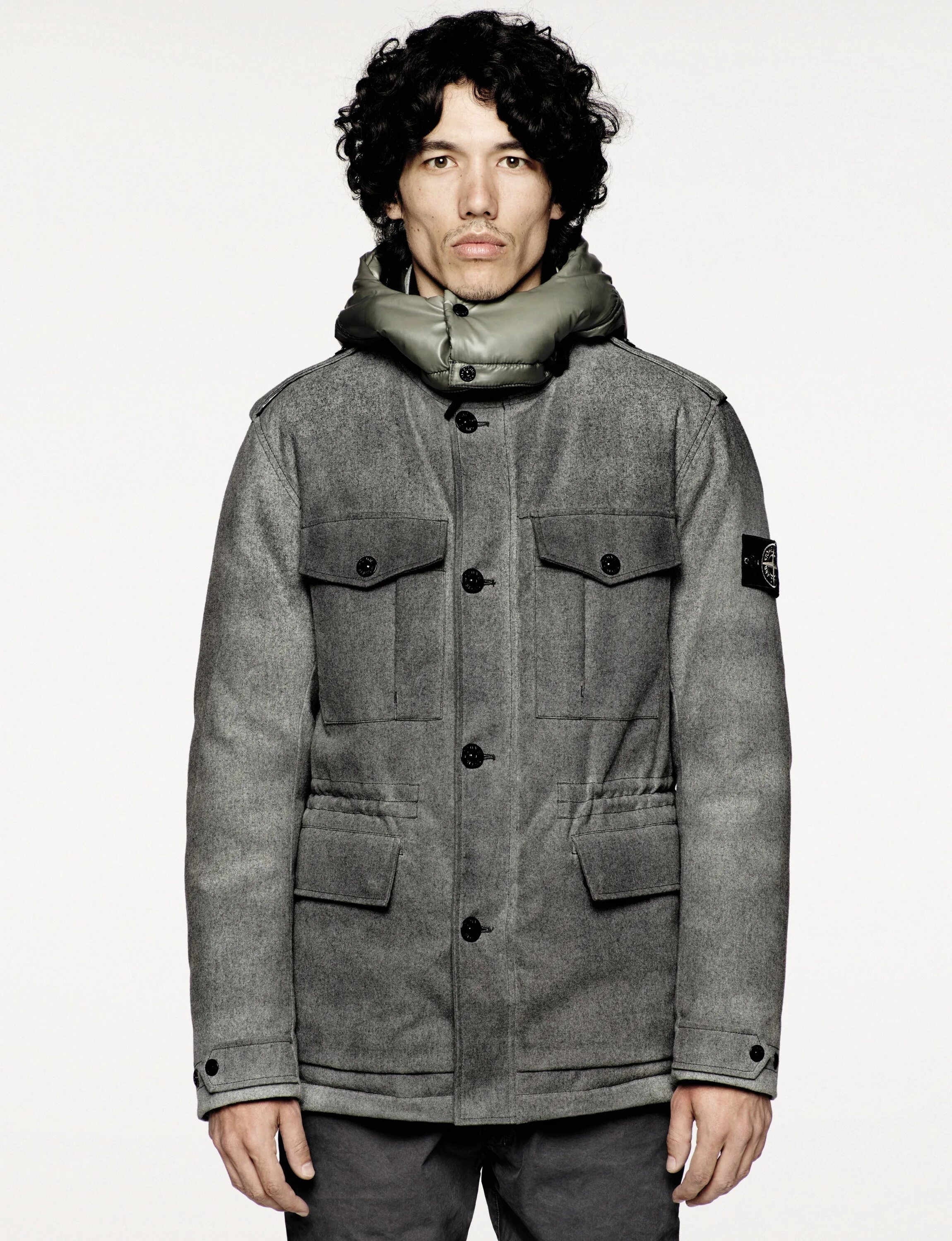 Wool jacket. Stone island ice jacket wool blend. stone island wool anorak. stone island wool jacket. stone island ice jacket wool blend 44599.