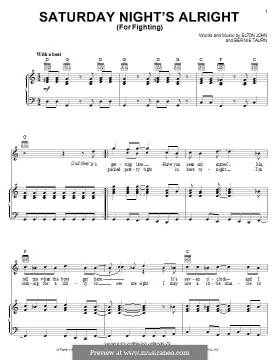 Элтон Джон Ноты для фортепиано. Элтон Джон Saturday Night's Alright for Fighting. Saturday Night Alright. Элтон Джон blessed Ноты. Johns saturday