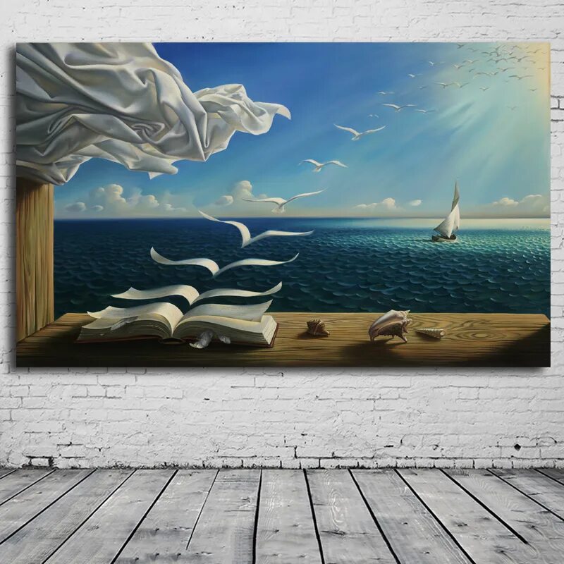 Страниц картин. Salvador Dali картина море. Владимир куш море. Картина волны Владимир куш. Владимир куш картины море книга.
