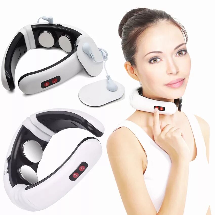 Массажер купить в красноярске. Массажер Neck Massager KL 5830. Массажер для шеи Neck Massager HX -5830. Массажер миостимулятор подушка Neck Massager KL-5830/5880. Импульсный массажер Neckmaster.