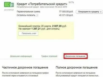 Можно ли досрочно гасить кредит в сбербанке