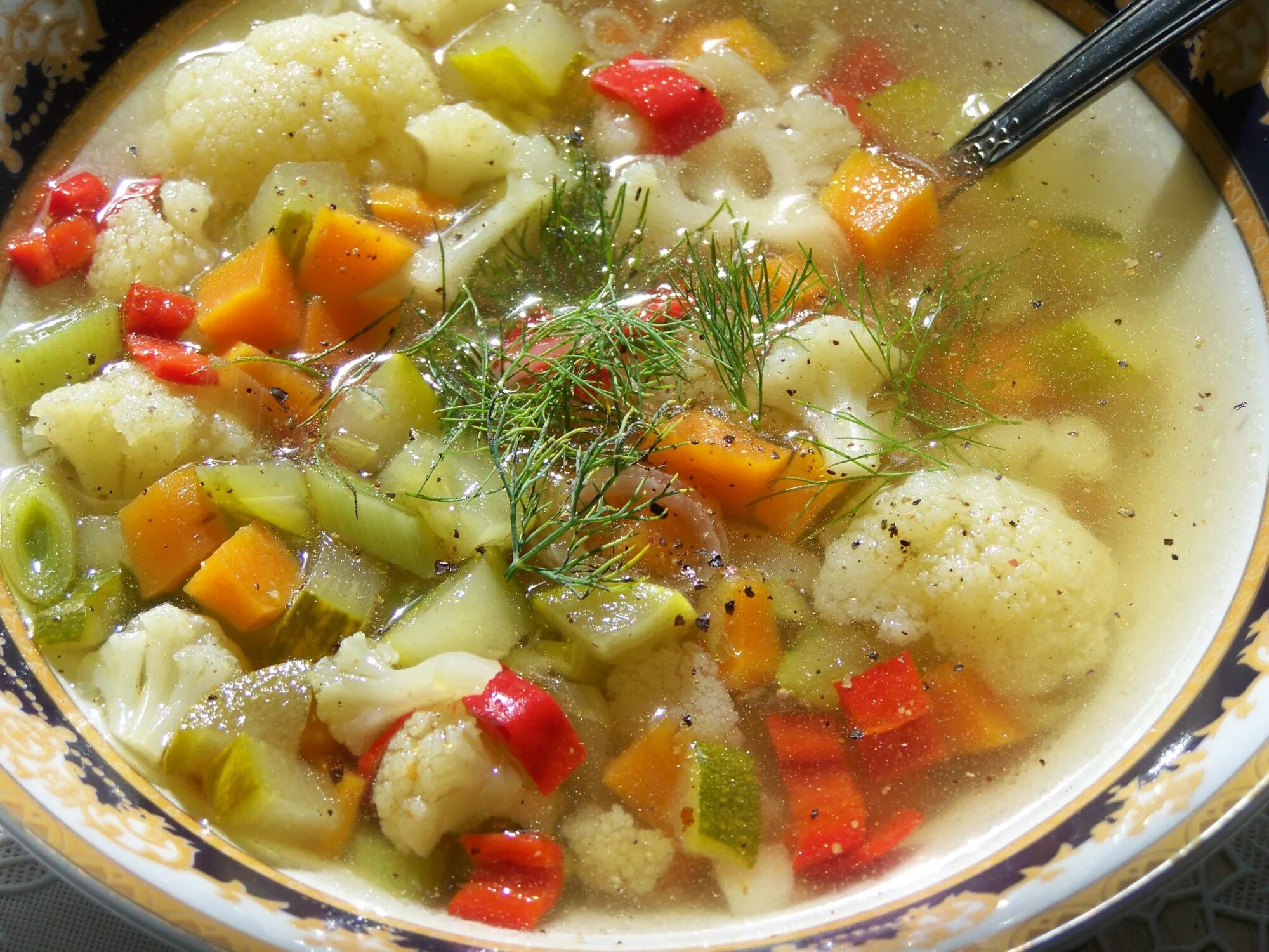 Овощи вкусные супы