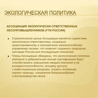 Экологическая ответственность это