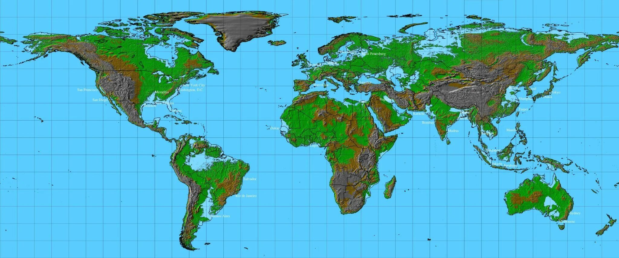 Какие города уйдут под воду в россии. Карта затопления материков при глобальном потеплении. Карта земли после потопа.