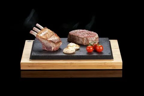 Мясо на горячем камне