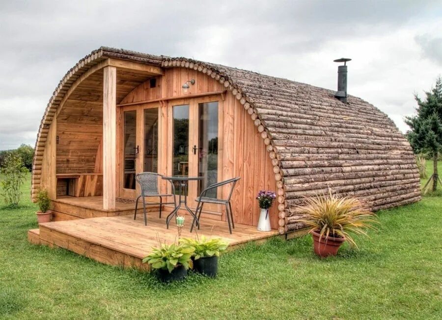 щитовой садовый домик. 3х4 м). Cordwood house. бюджетный забор для дачи. глэмпинг домик викинг.