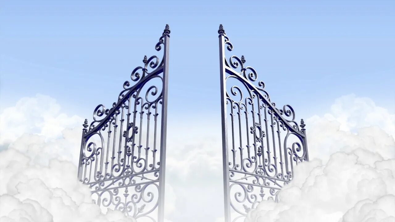 Песня ворота открой. Ворота в рай. Врата в рай. Открытые ворота в рай.
