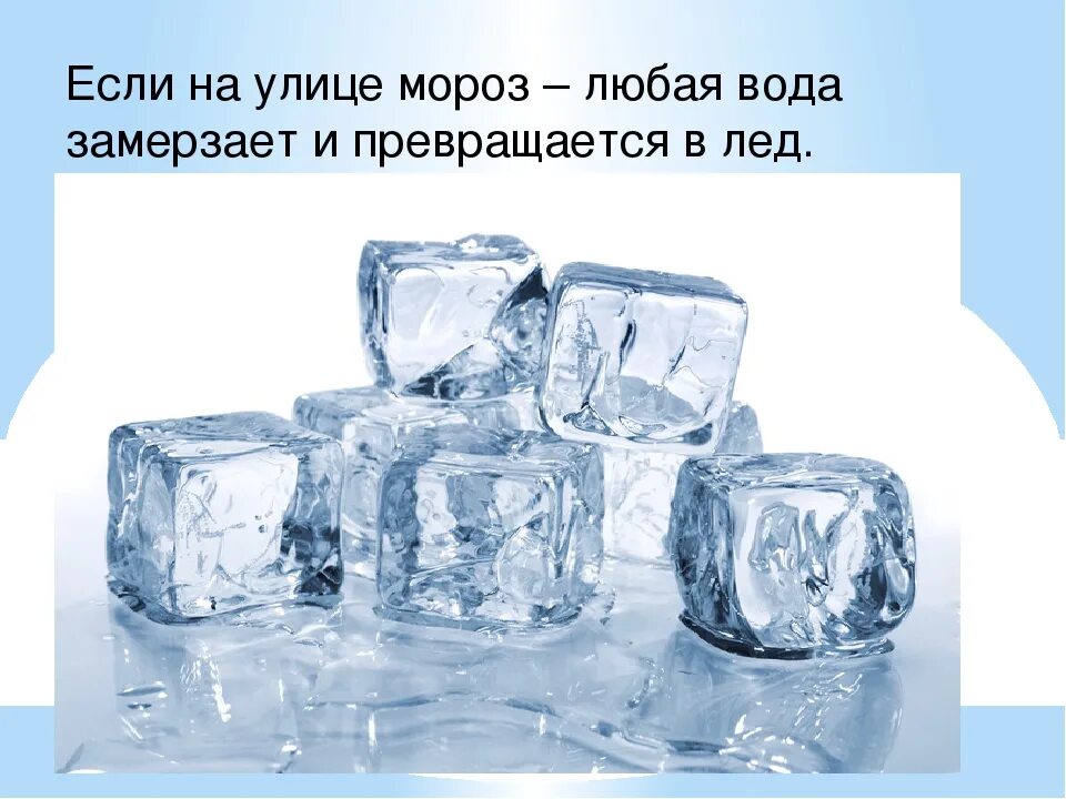 Лед в воде задача. Вода превращается в лед. Превращение воды в лед. Превращение воды в лед для детей. Свойства льда в картинках для детей.
