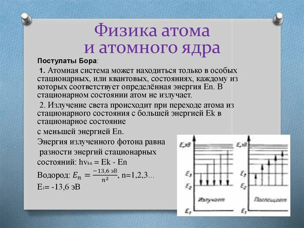 Контрольная работа физика атомного ядра 11 класс