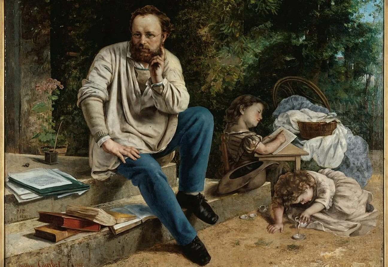 Реализм в живописи. Гюстав Курбе (1819-1877). Гюстав Курбе реализм. Курбе каменотесы. Pierre Joseph Proudhon.