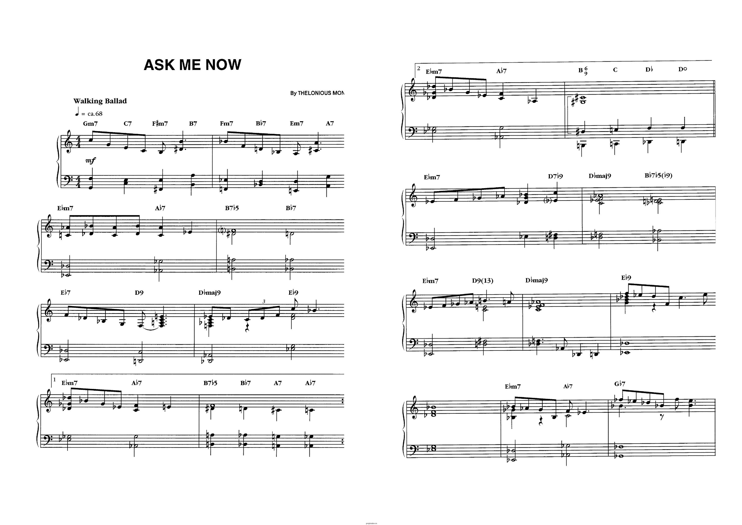 I now песня. Телониус монк ноты. monk ноты thelonious. ask me now ноты. monk&#039;s dream ноты.