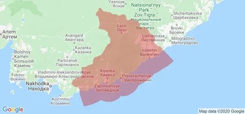 Название районов приморского края