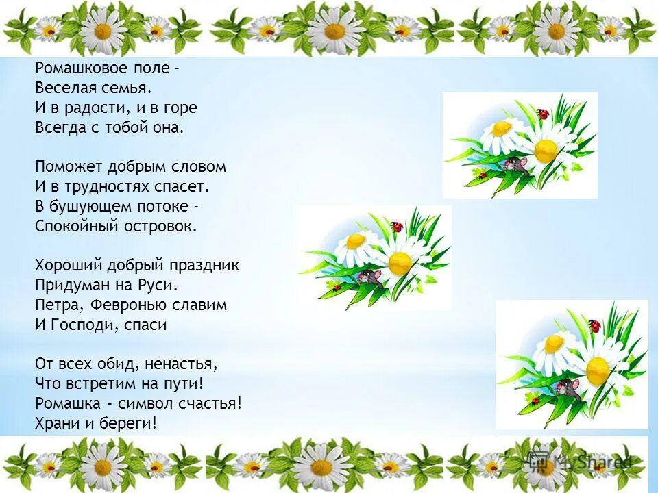 Ромашка символ семьи любви и верности. День семьи любви раскраска. Сколько осталось до 8 июля. День семьи символ праздника. Осталось 10 дней.