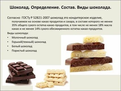 Из чего состоит шоколад