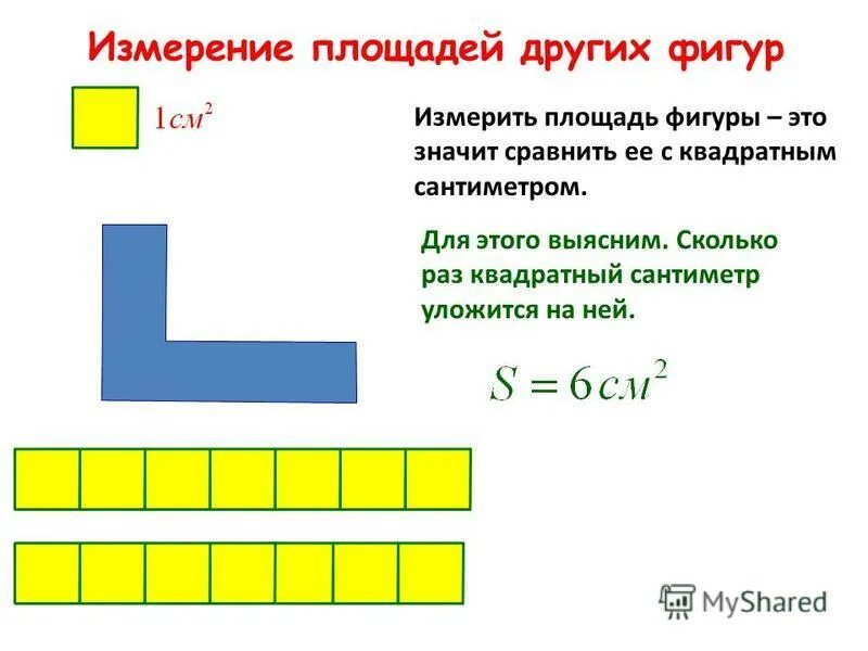 Как решать квадратные сантиметры