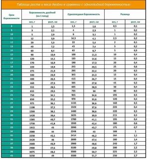 Сколько должен быть вес при беременности