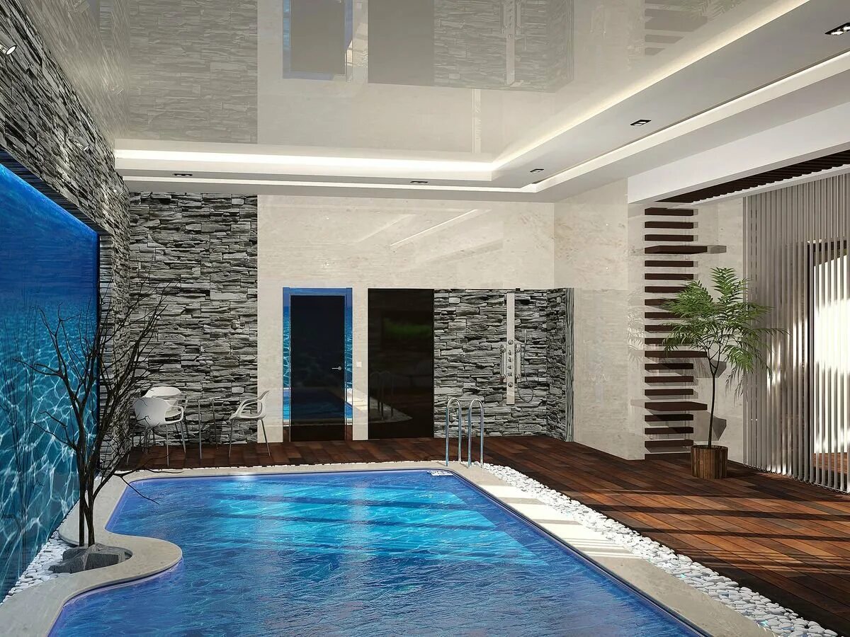 Bedroom pool. Бассейн в доме. Интерьер бассейна. Красивые бассейны в коттеджах. Интерьер домашнего бассейна.