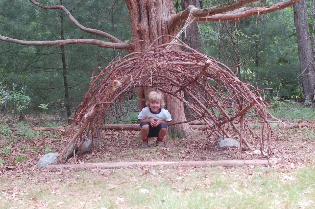 красивый шалаш. шалаш около дерева. шалаш около дерева. лесная хижина бушкрафт. бушкрафт навес в лесу.