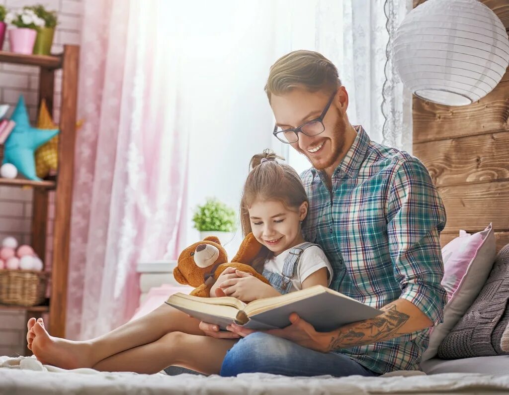 Dad reads