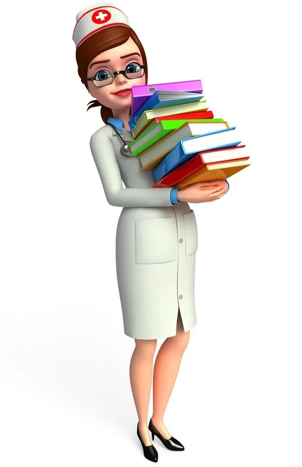 Читать врач и студентка. Студент медик с книгами. Медсестра с книгой. Медсестра мультяшная с книгой. Книги о медиках.