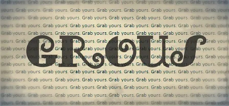 Grab yours