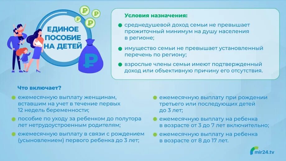 Пособие на детей в россии 2024. Единое пособие. Единое пособие на детей с 2023. Единое пособие с 1 января 2023. Льготы семьям с детьми в 2023 году.