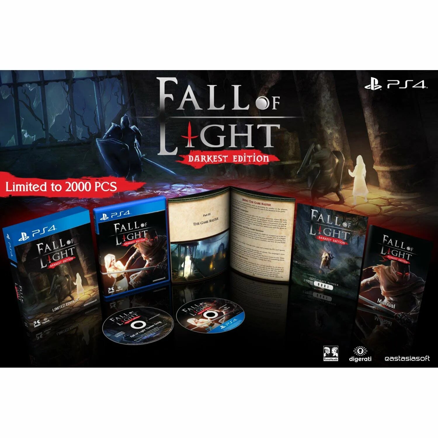 Dark ps4 купить. Fall of Light: Darkest Edition. Fall of Light ps4. Dark Light ps4 диск. 2 Dark ps4 обложка.