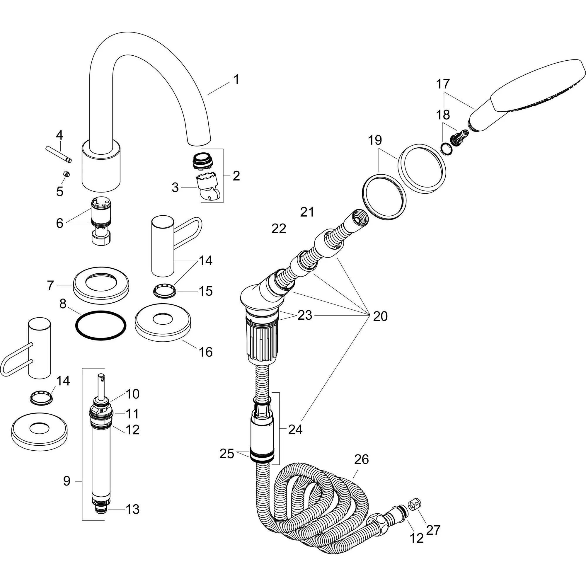 Разборка смесителя душа. Разбор крана Axor. Как разобрать смеситель Grohe для раковины двухвентильный. Axor смеситель для душа. Разобрать смеситель для ванной с душем.