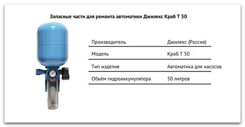 Какое давление должно быть в краб 50