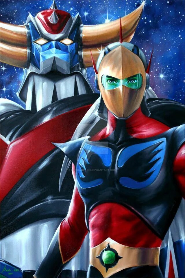 Grendizer. Дюк Флит Грендайзер. Грендайзер герои. Дюк Флид арт.