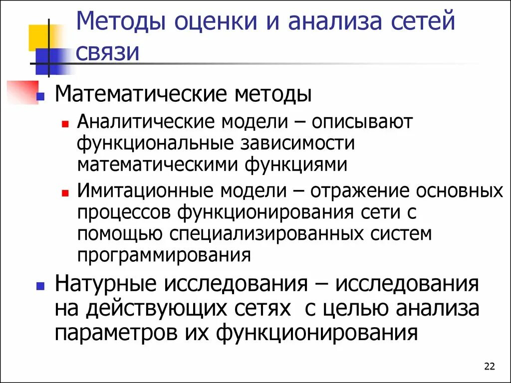 Метод сетей связи