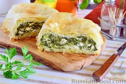 Из теста фило с брынзой