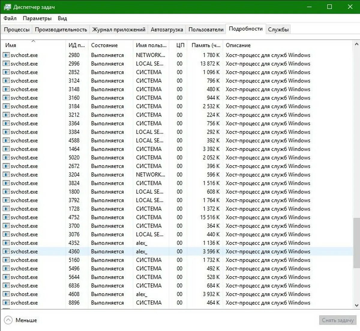 Svchost ошибка. Svchost. много svchost в диспетчере задач windows 10. что такое группировка svchost. как отключить svchost windows 10 навсегда.