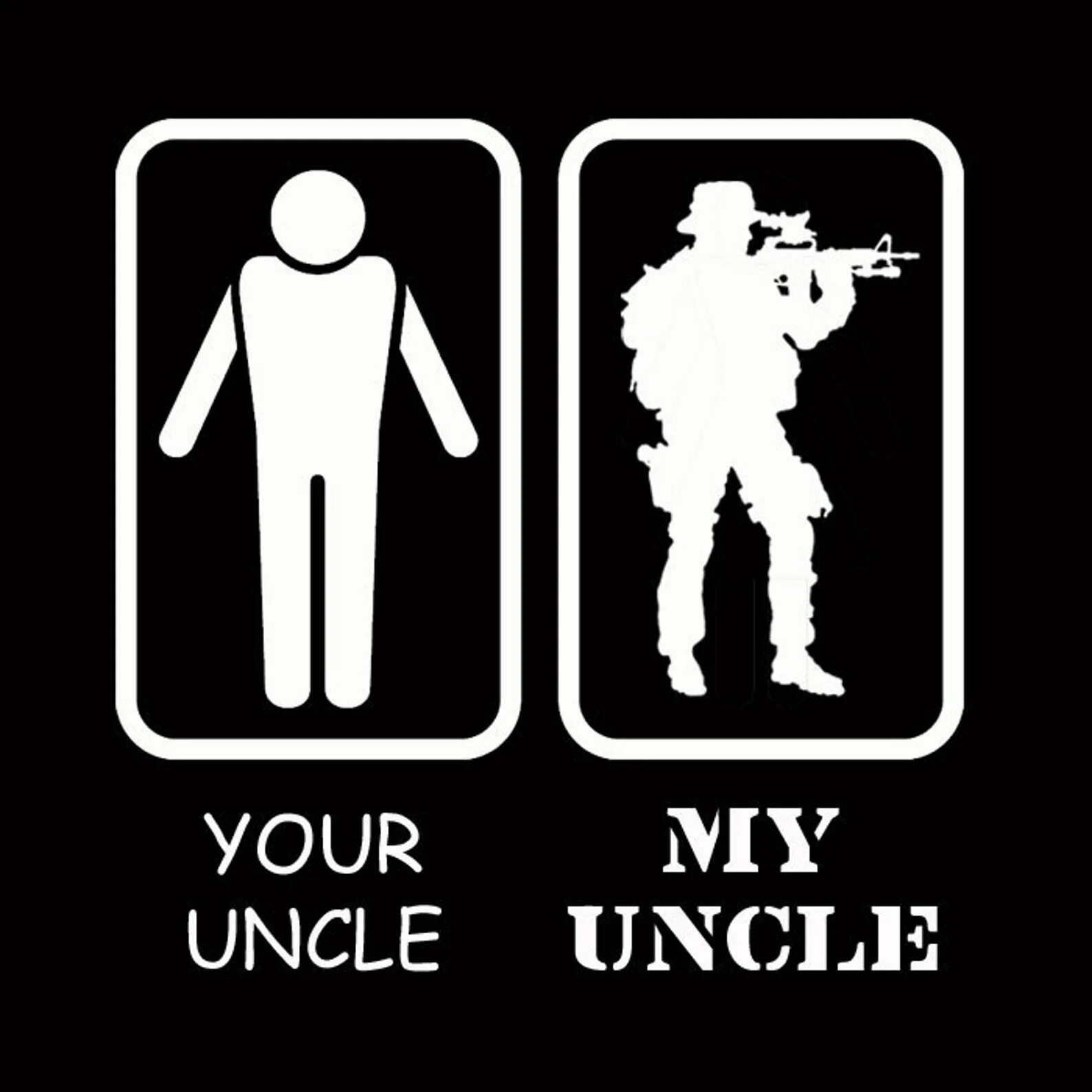 Your son my son. Your Uncle's son is your. Military Uncle. My man. S your uncle