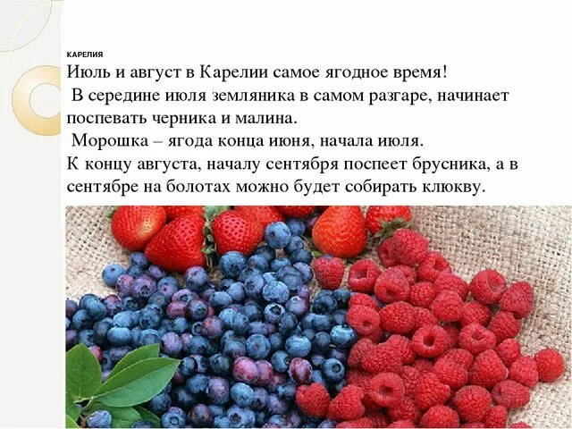 Сезонные ягоды. Презентация на тему Карельские ягоды. Какие ягоды в июне. Сообщение на тему ягоды.